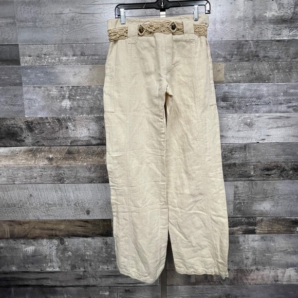 Beige Cotton Marlboro Classics Pant - Picture 3 of 5